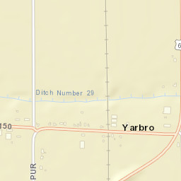 Yarbro Arkansas Street Map