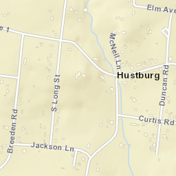 Hustburg Tennessee Street Map