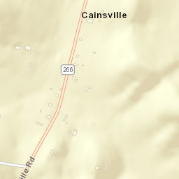 Cainsville Tennessee Street Map