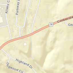 1648 Cookeville Highway, Smithville, TN Street Map