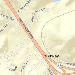 Solway Tennessee Street Map