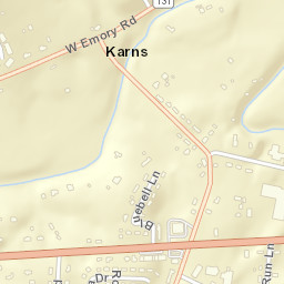 Karns Tennessee Street Map