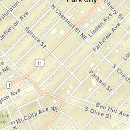 Park City Tennessee Street Map