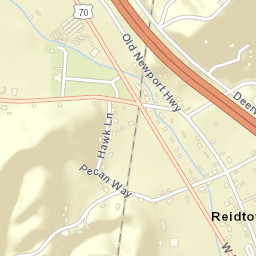 Reidtown Tennessee Street Map