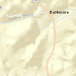 Baltimore Tennessee Street Map