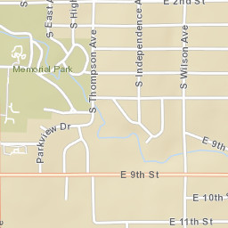 900-902 Hillcrest Dr Cushing OK Street Map