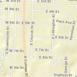 408-498 South College Street Trenton Street Map