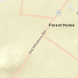 Forest Home Tennessee Street Map