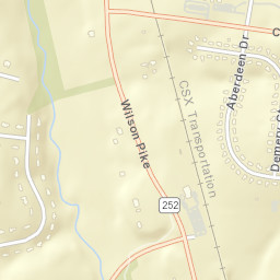 1501 Aberdeen Drive, Brentwood, TN Street Map