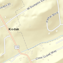 Kodak Tennessee Street Map