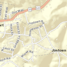 Jimtown Tennessee Street Map