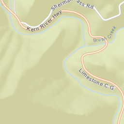 Kern River Highway, Sequoia National Forest Street Map