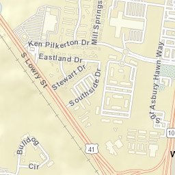 Wade Tennessee Street Map