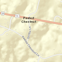 Peeled Chestnut Tennessee Street Map
