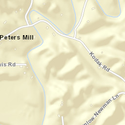 Peters Mill Tennessee Street Map