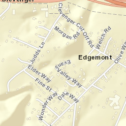 Edgemont Tennessee Street Map