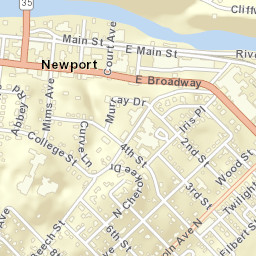 North St, Newport, TN 37821 Street Map