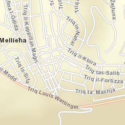 Mellieħa Street Map