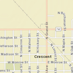101 West Monroe Street, Crescent, OK Street Map