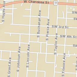 800-898 South Buchanan Avenue, Wagoner Street Map