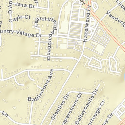 Valley Green Acres Tennessee Street Map