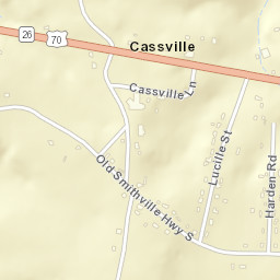 Cassville Tennessee Street Map