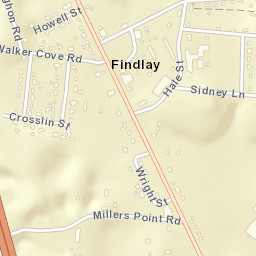 Findlay Tennessee Street Map