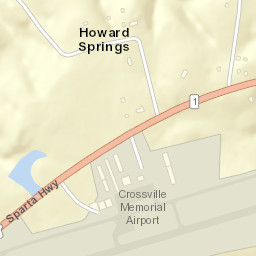 Howard Springs Tennessee Street Map