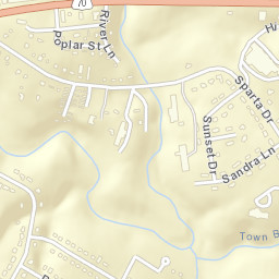 Sparta Heights Tennessee Street Map