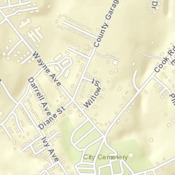 Maplewood Estates Tennessee Street Map