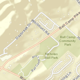 Ball Camp Tennessee Street Map