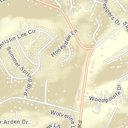 Glen Arden Tennessee Street Map
