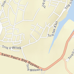San Pawl il-Baħar Street Map