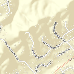 Wood Creek West Tennessee Street Map