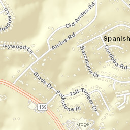 Spanish Trails Tennessee Street Map