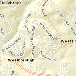 Westborough Tennessee Street Map