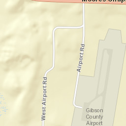 Moores Chapel Tennessee Street Map