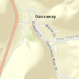 Gassaway Tennessee Street Map