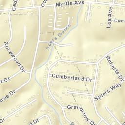 Glendale Tennessee Street Map