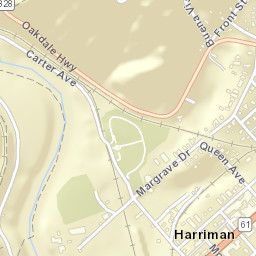 Harriman Tennessee Street Map