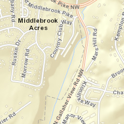 Middlebrook Acres Tennessee Street Map
