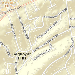 1024 Scenic Drive, Knoxville, TN 37919 Street Map