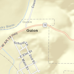Guion Arkansas Street Map