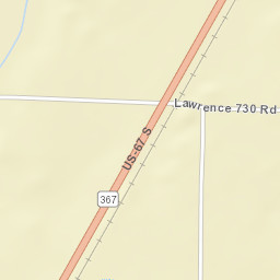 Calvin Arkansas Street Map