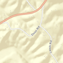 Leach Tennessee Street Map