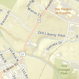 Franklin Tennessee Street Map