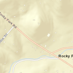 Rocky Fork Tennessee Street Map