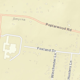 Foxland Forest Tennessee Street Map