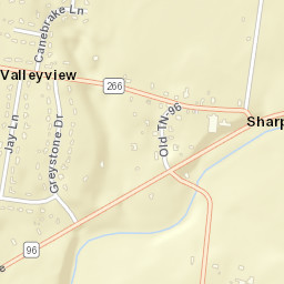 Lascassas Tennessee Street Map