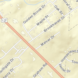 Brookhaven Tennessee Street Map